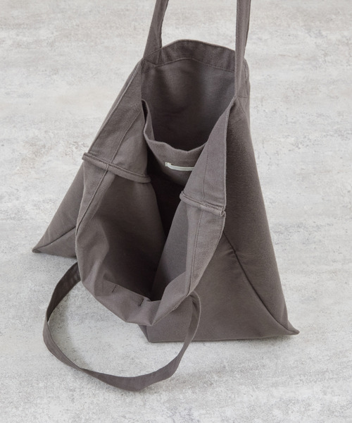 And A(アンドエー)の「And A アンドエー / BIG TOTE BAG 2WAYデカトートバッグ ビッグトートバッグ ショルダーバッグ / AA-A24U002(トートバッグ・メンズ・ライトグレー/ブラウン・FREE)」の18枚目の写真