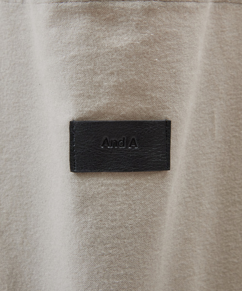 And A(アンドエー)の「And A アンドエー / BIG TOTE BAG 2WAYデカトートバッグ ビッグトートバッグ ショルダーバッグ / AA-A24U002(トートバッグ・メンズ・ライトグレー/ブラウン・FREE)」の10枚目の写真