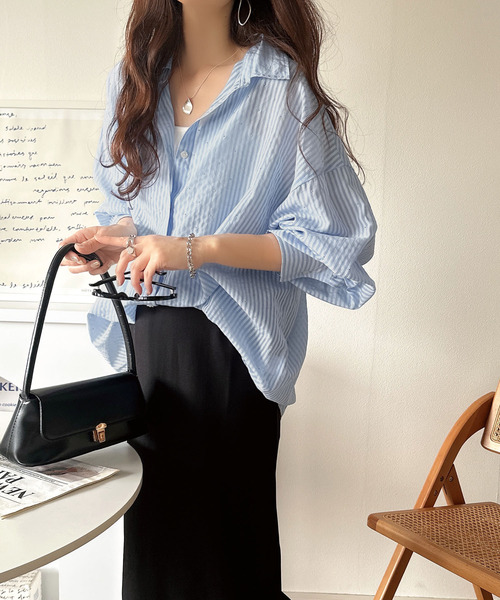 セール】今季らしく着こなせる♪ラインストーンつきオーバーサイズ