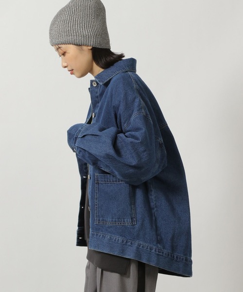 LAKOLE(ラコレ)の「ボリュームスリーブGジャン / 290172(デニムジャケット・レディース・インディゴブルー/ブラック・SMALL/MEDIUM)」の9枚目の写真