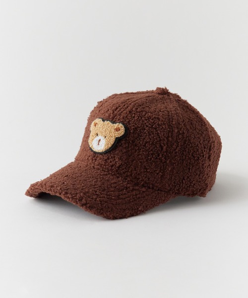 ROOPTOKYO(ループトウキョウ)の「クマデザインボアキャップ ベースボールキャップ(キャップ・レディース・ベージュ/ネイビー/ホワイト/ブラウン/ピンク/ブラック・FREE)」の13枚目の写真
