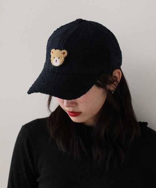 ROOPTOKYO(ループトウキョウ)の「クマデザインボアキャップ ベースボールキャップ(キャップ・レディース・ベージュ/ネイビー/ホワイト/ブラウン/ピンク/ブラック・FREE)」の20枚目の写真
