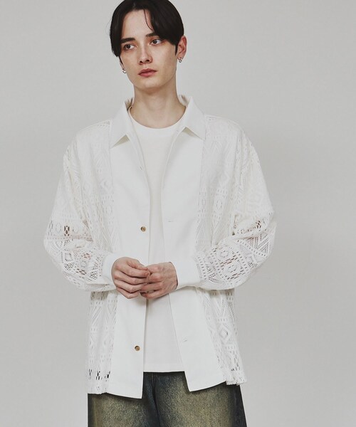 セール】長袖レースシャツ（シャツ/ブラウス）｜tk.TAKEO KIKUCHI