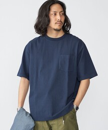 SHIPS: コットンUSA クルーネック ポケット Tシャツ