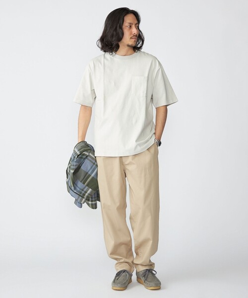 SHIPS(シップス)の「SHIPS: コットンUSA クルーネック ポケット Tシャツ(Tシャツ/カットソー・メンズ・ホワイト/ライトグレー/ネイビー・SMALL/MEDIUM/LARGE/X-LARGE)」の4枚目の写真