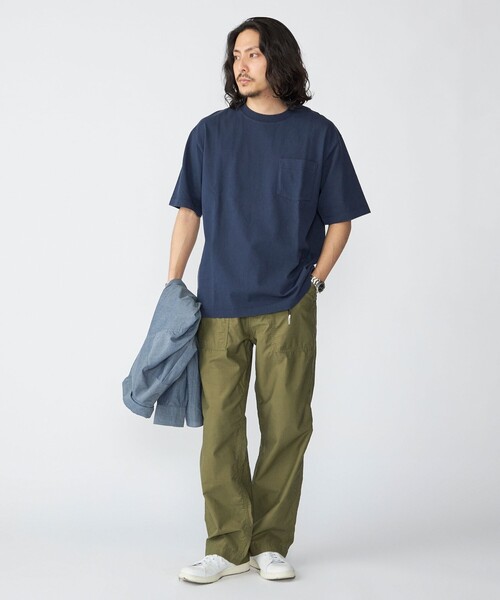 SHIPS(シップス)の「SHIPS: コットンUSA クルーネック ポケット Tシャツ(Tシャツ/カットソー・メンズ・ホワイト/ライトグレー/ネイビー・SMALL/MEDIUM/LARGE/X-LARGE)」の5枚目の写真