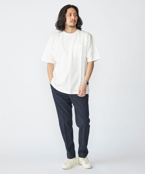 SHIPS(シップス)の「SHIPS: コットンUSA クルーネック ポケット Tシャツ(Tシャツ/カットソー・メンズ・ホワイト/ライトグレー/ネイビー・SMALL/MEDIUM/LARGE/X-LARGE)」の6枚目の写真