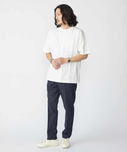 SHIPS(シップス)の「SHIPS: コットンUSA クルーネック ポケット Tシャツ(Tシャツ/カットソー・メンズ・ホワイト/ライトグレー/ネイビー・SMALL/MEDIUM/LARGE/X-LARGE)」の7枚目の写真