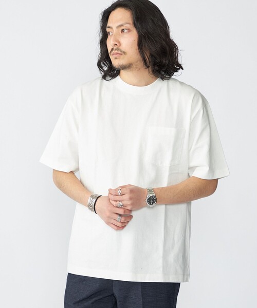 SHIPS(シップス)の「SHIPS: コットンUSA クルーネック ポケット Tシャツ(Tシャツ/カットソー・メンズ・ホワイト/ライトグレー/ネイビー・SMALL/MEDIUM/LARGE/X-LARGE)」の11枚目の写真