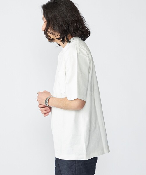 SHIPS(シップス)の「SHIPS: コットンUSA クルーネック ポケット Tシャツ(Tシャツ/カットソー・メンズ・ホワイト/ライトグレー/ネイビー・SMALL/MEDIUM/LARGE/X-LARGE)」の12枚目の写真