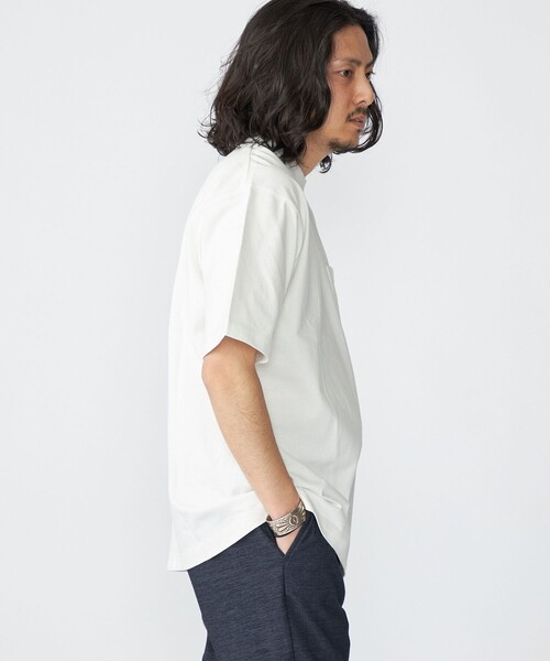 SHIPS(シップス)の「SHIPS: コットンUSA クルーネック ポケット Tシャツ(Tシャツ/カットソー・メンズ・ホワイト/ライトグレー/ネイビー・SMALL/MEDIUM/LARGE/X-LARGE)」の14枚目の写真