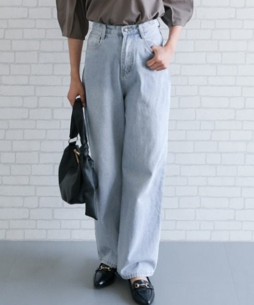 aquagarage(アクアガレージ)の「デニムワイドパンツ(その他パンツ・レディース・ネイビー/ブルー/ブラック・M/L)」の14枚目の写真