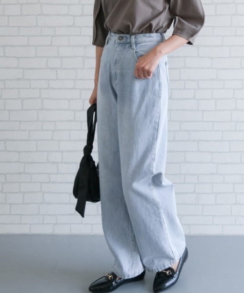 aquagarage(アクアガレージ)の「デニムワイドパンツ(その他パンツ・レディース・ネイビー/ブルー/ブラック・M/L)」の15枚目の写真