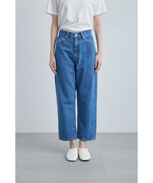 MIESROHE(ミースロエ)の「クロップドデニムPT(デニムパンツ・レディース・ホワイト/インディゴブルー/ブルー・0/1)」の7枚目の写真