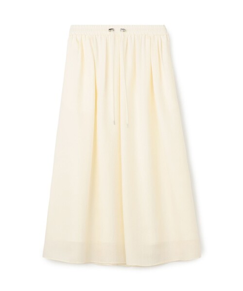 MACPHEE（マカフィー）の「【WEB限定】クレープサテン ギャザーロングスカート（スカート・レディース・ホワイト/レッド・34/36）」の15枚目の写真