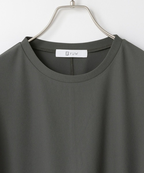 yuw(ユウ)の「ガーターヘムTee 326069(Tシャツ/カットソー・レディース・チャコールグレー/グリーン・FREE)」の17枚目の写真