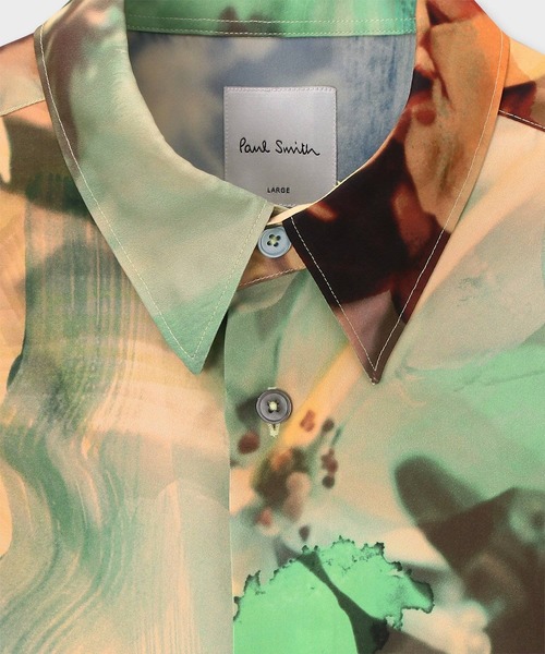 Paul Smith(ポールスミス)の「"Painted Photograph" シャツ / 153300 901U(シャツ/ブラウス・メンズ・グリーン/ブルー・SMALL/MEDIUM/LARGE/X-LARGE)」の5枚目の写真