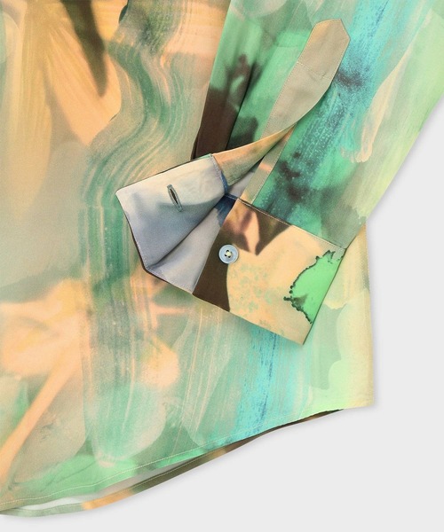 Paul Smith(ポールスミス)の「"Painted Photograph" シャツ / 153300 901U(シャツ/ブラウス・メンズ・グリーン/ブルー・SMALL/MEDIUM/LARGE/X-LARGE)」の6枚目の写真