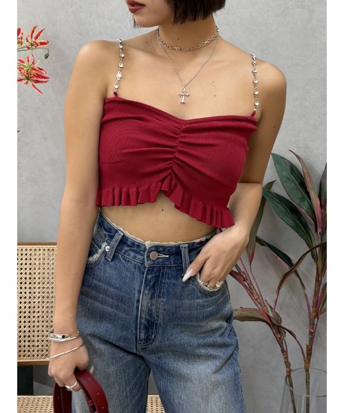 EVRIS（エヴリス）の「【再生産！】レースグラフィックワイドデニムパンツ（デニムパンツ・レディース・ブルー/ライトブルー・MEDIUM/SMALL）」の5枚目の写真