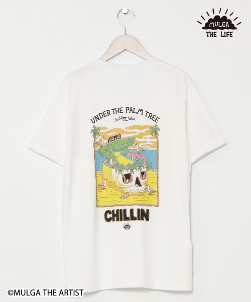 MULGA（モルガ）の「【Kahiko】MULGA THE LIFE モルガチルTシャツ（Tシャツ/カットソー・レディース・ホワイト/ホワイト系その他/ブラック/ブラック系その他・FREE）」の2枚目の写真