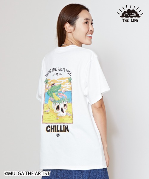 MULGA（モルガ）の「【Kahiko】MULGA THE LIFE モルガチルTシャツ（Tシャツ/カットソー・レディース・ホワイト/ホワイト系その他/ブラック/ブラック系その他・FREE）」の10枚目の写真