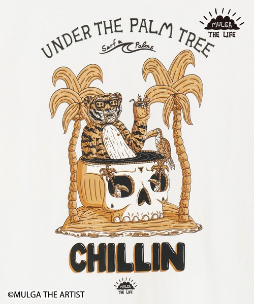 MULGA（モルガ）の「【Kahiko】MULGA THE LIFE モルガチルTシャツ（Tシャツ/カットソー・レディース・ホワイト/ホワイト系その他/ブラック/ブラック系その他・FREE）」の13枚目の写真