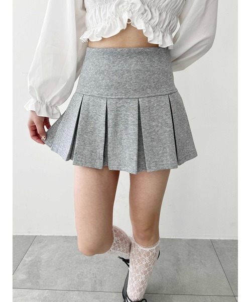 WEGO（ウィゴー）の「【PHILLY】切替スウェットミニスカート（スカート・レディース・ブラック/グレー・FREE）」の9枚目の写真