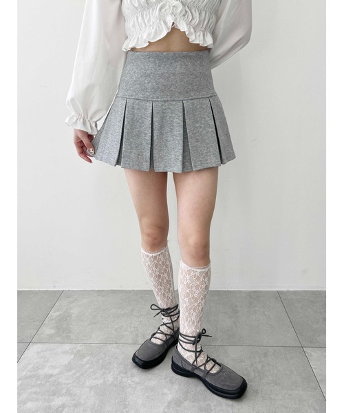 WEGO（ウィゴー）の「【PHILLY】切替スウェットミニスカート（スカート・レディース・ブラック/グレー・FREE）」の11枚目の写真
