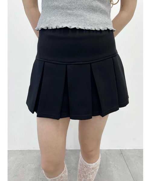 WEGO（ウィゴー）の「【PHILLY】切替スウェットミニスカート（スカート・レディース・ブラック/グレー・FREE）」の3枚目の写真