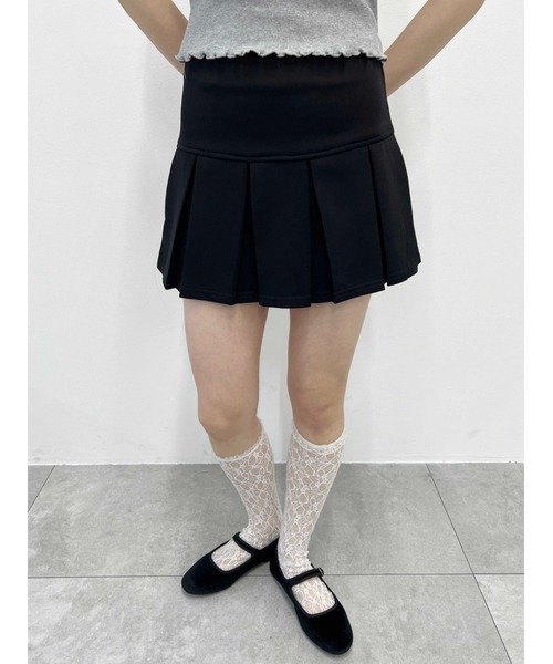 WEGO（ウィゴー）の「【PHILLY】切替スウェットミニスカート（スカート・レディース・ブラック/グレー・FREE）」の5枚目の写真