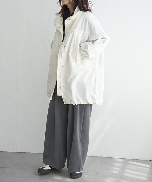 VENCEEXCHANGE（ヴァンスエクスチェンジ）の「ナイロンモンスターコート（モッズコート・レディース・ベージュ/アイボリー/ブラック・FREE）」の13枚目の写真