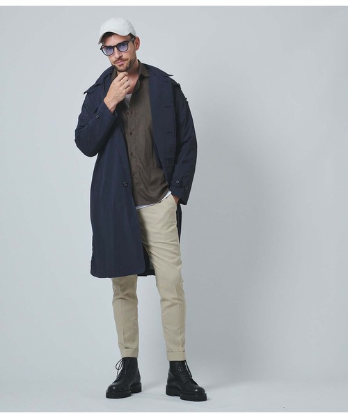 【美品 size S~M】junhashimoto ジュンハシモト ピーコート 定価8 2万 junhashimoto WOOL MELTON MIDDLE HOODED P-COAT 4