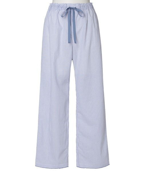 KID BLUE（キッドブルー）の「キッドブルー -２５ストライプエンブ -9分袖パジャマ -KNBK538 -kidblue（ルームウェア/パジャマ・レディース・イエロー/レッド/ブルー・M/L）」の9枚目の写真