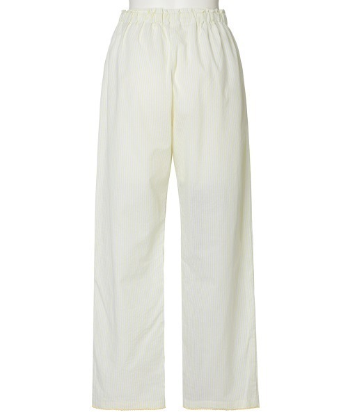 KID BLUE（キッドブルー）の「キッドブルー -２５ストライプエンブ -9分袖パジャマ -KNBK538 -kidblue（ルームウェア/パジャマ・レディース・イエロー/レッド/ブルー・M/L）」の4枚目の写真