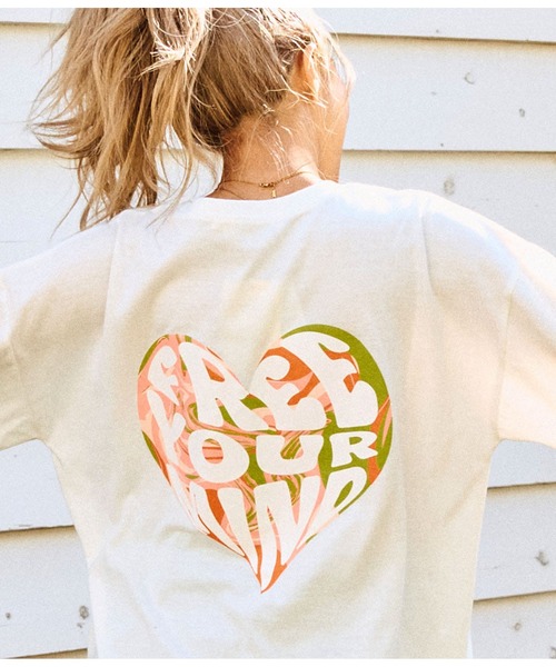 anap mimpi(アナップミンピ)の「ヒッピー ハート ロゴ長袖 ビッグ ロンT(Tシャツ/カットソー・レディース・ブラック/オフホワイト・FREE)」の7枚目の写真