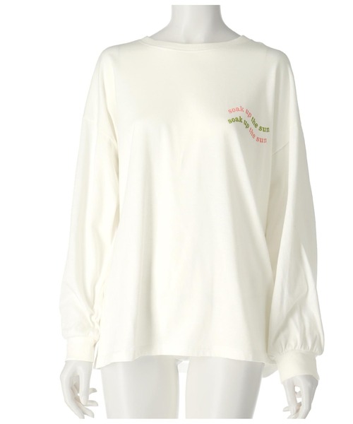 anap mimpi(アナップミンピ)の「ヒッピー ハート ロゴ長袖 ビッグ ロンT(Tシャツ/カットソー・レディース・ブラック/オフホワイト・FREE)」の13枚目の写真