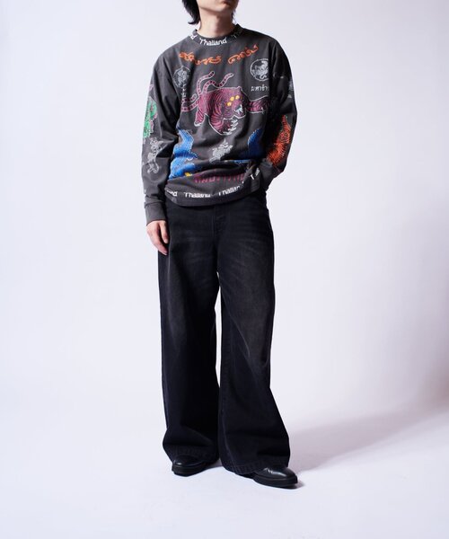 セール】【SMILE CLUB CUSTOM】 TATTO ロンT（Tシャツ