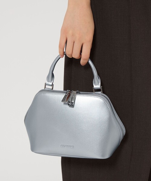 ADD CULUMN（アドカラム）の「＜ADD CULUMN＞FIGRE SQUARE BOSTON（ハンドバッグ・レディース・ベージュ/シルバー/ブラック・FREE）」の5枚目の写真