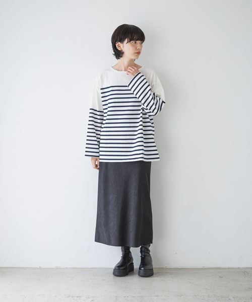 LOWRYS FARM（ローリーズファーム）の「LAWSONボーダーT 151500（Tシャツ/カットソー・レディース・ピンク/ネイビー/ブルー・MEDIUM/LARGE）」の7枚目の写真