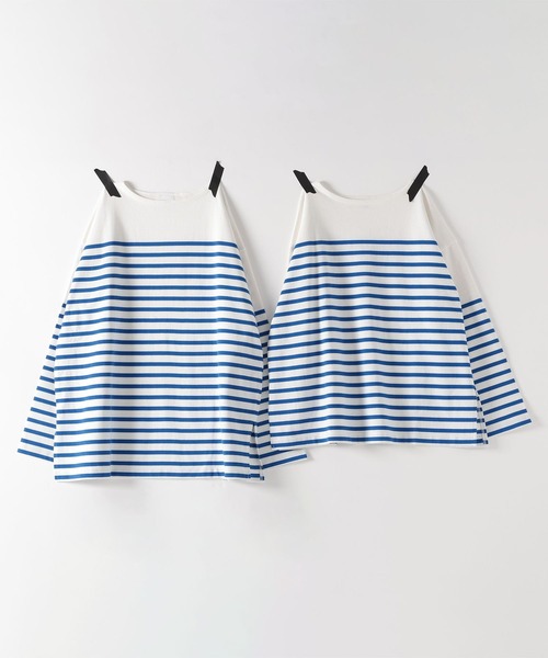 LOWRYS FARM（ローリーズファーム）の「LAWSONボーダーT 151500（Tシャツ/カットソー・レディース・ピンク/ネイビー/ブルー・MEDIUM/LARGE）」の14枚目の写真