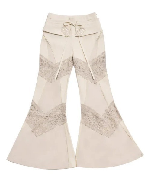 パンツ Wrap Layered Lace Pants MAISON SPECIAL（メゾンスペシャル）の「Wrap Layered Lace