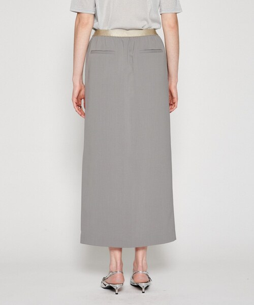 cloenc（クロエンス）の「【セットアップ／マシンウォッシュ】イージーIラインスカート（スカート・レディース・グレー/チャコールグレー/ナチュラル・01/02/03）」の15枚目の写真