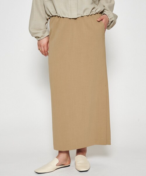 cloenc（クロエンス）の「【セットアップ／マシンウォッシュ】イージーIラインスカート（スカート・レディース・グレー/チャコールグレー/ナチュラル・01/02/03）」の19枚目の写真