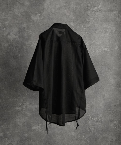 トップス 25ss loose silhouette lace/sheer shirt セール】25ss loose silhouette lace/sheer shirt / 25SS ルーズ