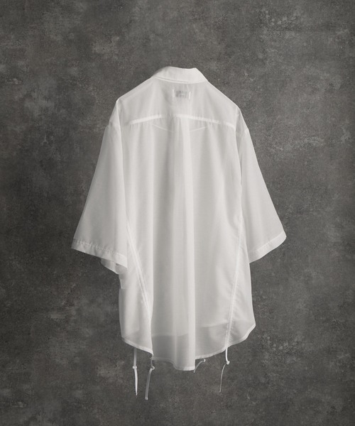 ADRER(アドラー)の「loose silhouette lace/sheer shirt / ルーズシルエットレース/シアーシャツ(シャツ/ブラウス・メンズ・ブラック系2/ホワイト系1/ホワイト系2/ブラック系1/ブラック系3/ブルー系1/ホワイト系3/ブラック系5/ブラック系4/ホワイト系4・L/M/S/XS)」の19枚目の写真