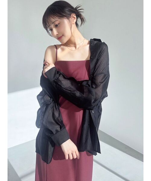 RESEXXY（リゼクシー）の「シアールーズシャツ（シャツ/ブラウス・レディース・ブラック/ホワイト/ピンク・FREE）」の12枚目の写真