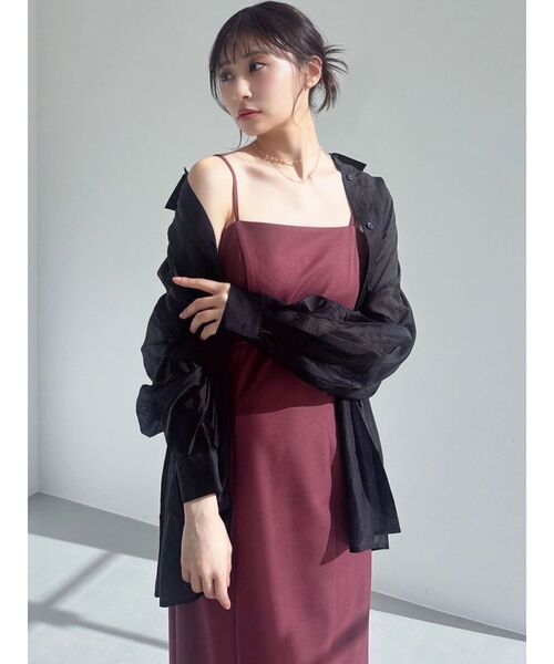 RESEXXY（リゼクシー）の「シアールーズシャツ（シャツ/ブラウス・レディース・ブラック/ホワイト/ピンク・FREE）」の13枚目の写真