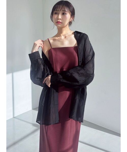 RESEXXY（リゼクシー）の「シアールーズシャツ（シャツ/ブラウス・レディース・ブラック/ホワイト/ピンク・FREE）」の14枚目の写真