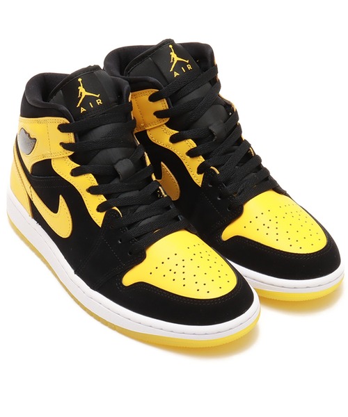 AIR JORDAN 1 MID SE ブラック/イエロー UK9 セール】JORDAN BRAND AIR JORDAN 1 MID SE / ジョーダンブランド エア