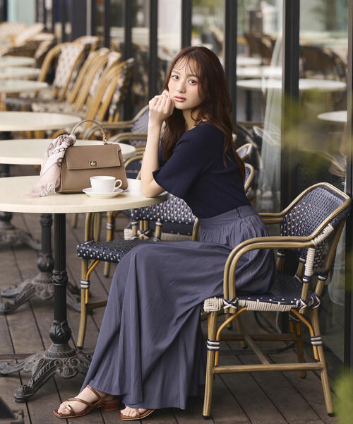 PROPORTION BODY DRESSING（プロポーションボディドレッシング）の「オフショルフレア袖ニット / 1215170407（ニット/セーター・レディース・ネイビー/オレンジ/ホワイト系その他・SMALL/MEDIUM）」の10枚目の写真